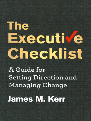 cover image of The Executive Checklist